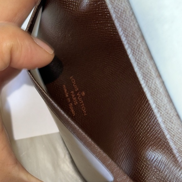 LOUIS VUITTON Damier Ebene Porte 2 Cartes Vertical Card Holder - Picture 12 of 17